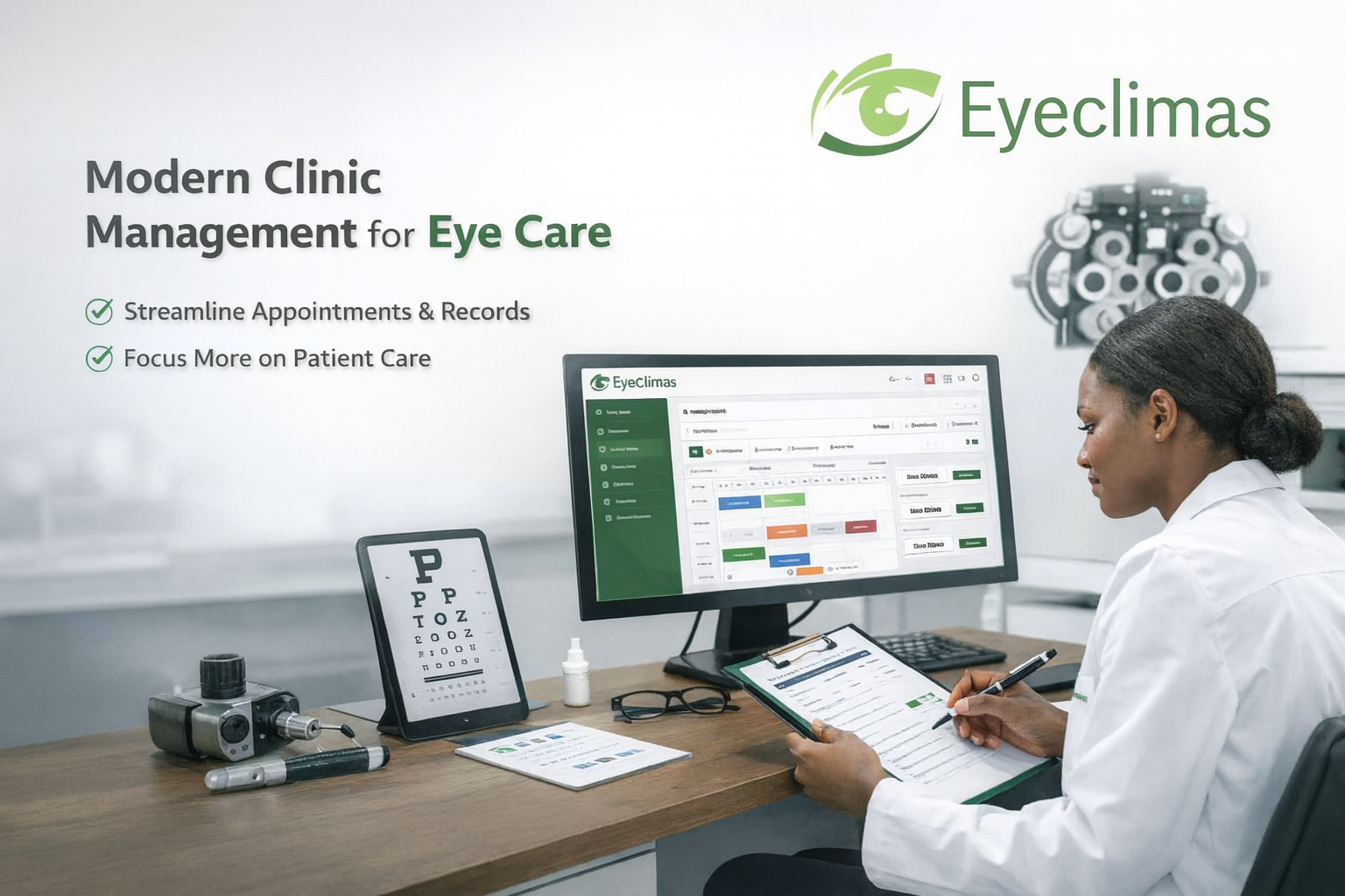 Eyeclimas clinic management software